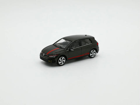 (Pre-Order) 1/64 Sonic Gear SGVWG8BKR Volkswagen Golf Mk8 GTI Black w/ Red Stripe