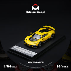 (Pre-Order) 1/64 Original Model OM646414 Mercedes-AMG One Gloss Yellow