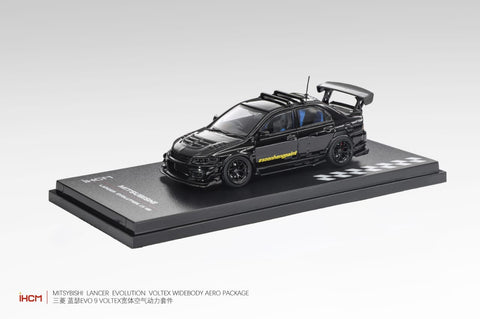 (Pre-Order) 1/64 iHCM iHCMMLEVO9BK Mitsubishi Lancer Evolution 9 GSR Black w/ Carbon Bonnet