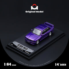 (Pre-Order) 1/64 Original Model OM647813 BMW M3 E30 Purple