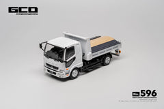 (Pre-Order) 1/64 GCD 596 Mitsubishi Fuso Fighter FK61F Medium Duty Dump Truck White