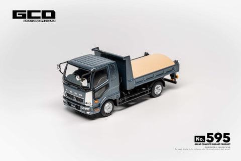 (Pre-Order) 1/64 GCD 595 Mitsubishi Fuso Fighter FK61F Medium Duty Dump Truck Grey