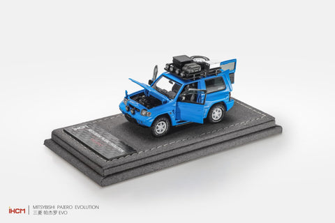 (Pre-Order) 1/64 iHCM iHCM64-003BL Mitsubishi Pajero Evolution Deep Sea Blue