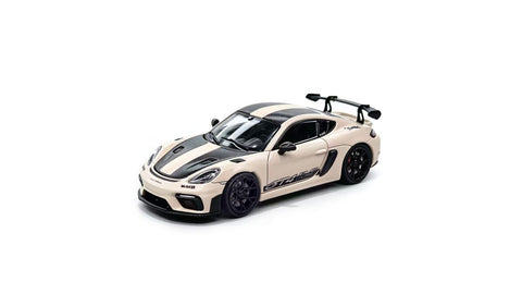 (Pre-Order) 1/64 Jicar JCP718YHC Porsche 718 GT4 RS GT Yellow w/ Half Carbon Bonnet