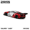 (Pre-Order) 1/64 Time Micro TM648903 Lamborghini Gallardo Lazer Red/ White