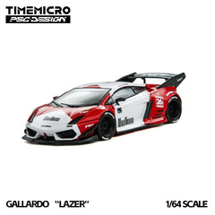 (Pre-Order) 1/64 Time Micro TM648903 Lamborghini Gallardo Lazer Red/ White