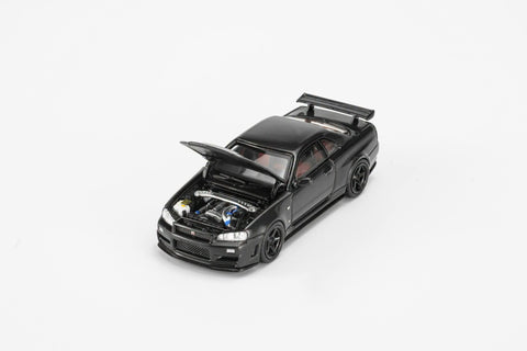 (Pre-Order) 1/64 Motorhelix M63456 Nissan Skyline GT-R R34 Customized Carbon Fiber