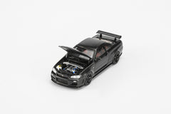 (Pre-Order) 1/64 Motorhelix M63456 Nissan Skyline GT-R R34 Customized Carbon Fiber