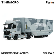 (Pre-Order) 1/64 Time Micro TM646753 Mercedes-Benz Actros Fighter Jet Gray