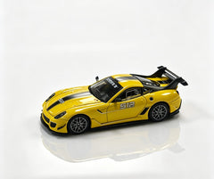 (Pre-Order) 1/64 Rhino Model RMF599XXYBK Ferrari 599XX Evo Yellow w/ Black Stripes #512