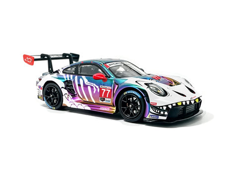 (Pre-Order) 1/64 Jicar JCP911SRMP Porsche 911 GT3 R Skeleton Rexy Magic Purple #77