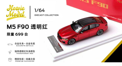(Pre-Order) 1/64 Howie Model HMBM5TR BMW M5 F90 Transparent Red