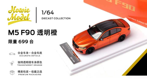 (Pre-Order) 1/64 Howie Model HMBM5TO BMW M5 F90 Transparent Orange