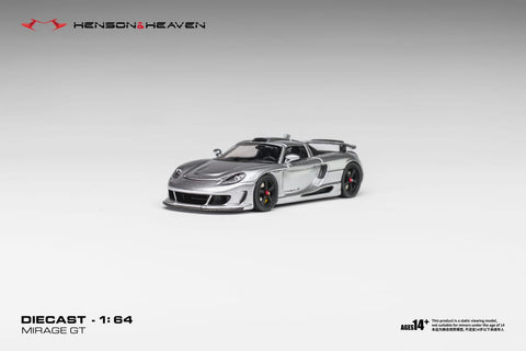 (Pre-Order) 1/64 Henson & Heaven HHPCS Gemballa Mirage GT Tungsten Silver