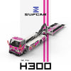 (Pre-Order) 1/64 SupCar SC647259 Hino 300 Tow Truck Rexy Pink #77