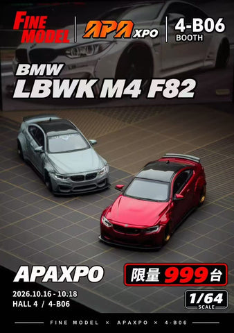 (Pre-Order) 1/64 Fine Model FMBM4R BMW M4 F82 Red