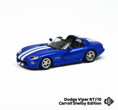 (Pre-Order) 1/64 KOD KODDVBLW Dodge Viper RT/10 Carroll Shelby Edition Blue w/ White Stripes