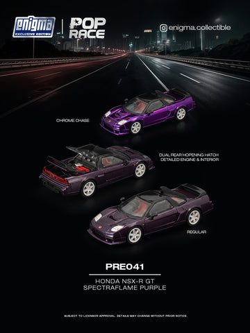 (Pre-Order) 1/64 Pop Race PRE041 Honda NSX-R GT Spectraflame Purple