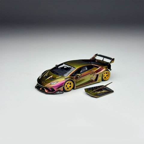 (Pre-Order) 1/64 King Model KMLHMPG Lamborghini Huracan LP610-4 Magic Purple/ Gold