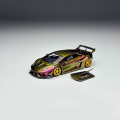 (Pre-Order) 1/64 King Model KMLHMPG Lamborghini Huracan LP610-4 Magic Purple/ Gold