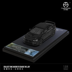 1/64 Time Micro TMMLEVO10B Mitsubishi Lancer Evolution 10 Black Carbon