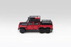 (Pre-Order) 1/64 Shadow Pro 727 Land Rover Defender 110 Pick Up 6x6 Modified Wine Red