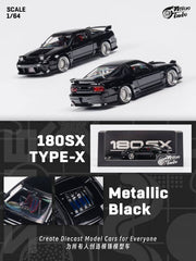 (Pre-Order) 1/64 Micro Turbo MTN180SXB Nissan S13 Silvia 180SX Type X Metallic Black