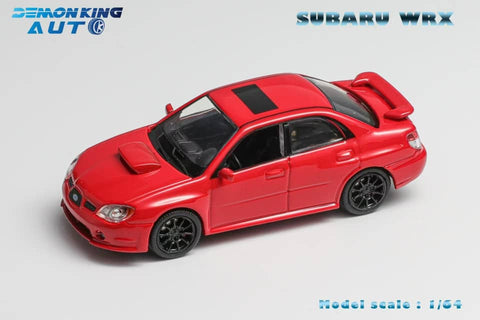 (Pre-Order) 1/64 Demon King Auto DKASWRXR Subaru Impreza WRX STI GD (Hawkeye) Baby Driver Red LHD