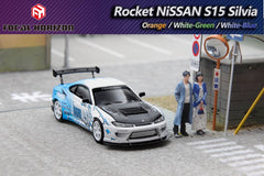(Pre-Order) 1/64 Focal Horizon FHNSS15WB Rocket Bunny Nissan Silvia S15 White-Blue