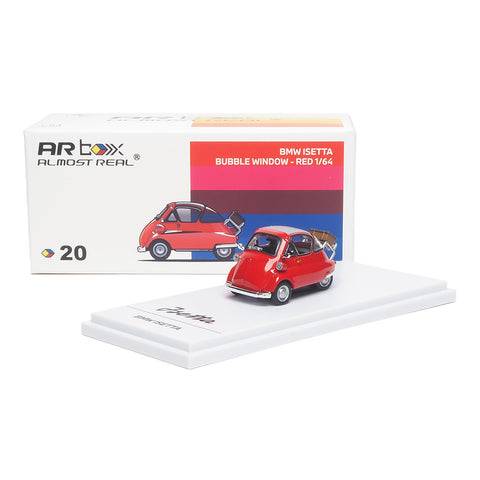 (Pre-Order) 1/64 Almost Real 630303001 BMW lsetta Bubble Window Red