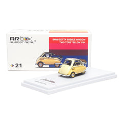 (Pre-Order) 1/64 Almost Real 630304001 BMW lsetta Bubble Window Two-Tone Yellow