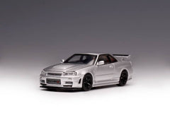 1/64 Motorhelix M63413 Nissan Skyline GT-R R34 Z-Tune Silver