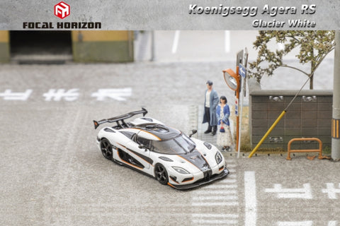 (Pre-Order) 1/64 Focal Horizon FHKAW Koenigsegg Agera RS Glacier White