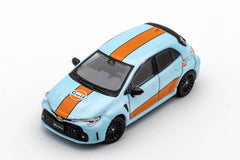 1/64 GCD 366 Toyota GR Corolla Mk12 E210 Gulf Light Blue LHD