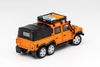 1/64 GCD 287 Land Rover Defender 110 Kahn 6x6 Pick Up Orange RHD w/ Accessories