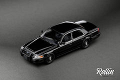 (Pre-Order) 1/64 Rollin RFCVB Ford Crown Victoria EN114 US Petrol Car Black