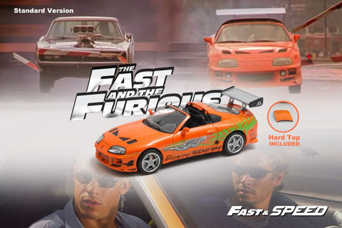 (Pre-Order) 1/64 Fast & Speed FSTSA80O Toyota Supra A80 Targa FNF Orange LHD