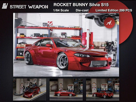 1/64 Street Weapon SWNSS15R Rocket Bunny Silvia S15 Red