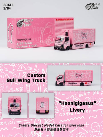 1/64 Micro Turbo MTH300H Hino 300 Custom Gull Wing Truck Hoonigigasus Livery