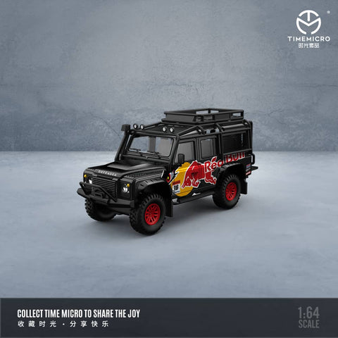(Pre-Order) 1/64 Time Micro TM646102 Land Rover Defender 110 Red Bull LHD