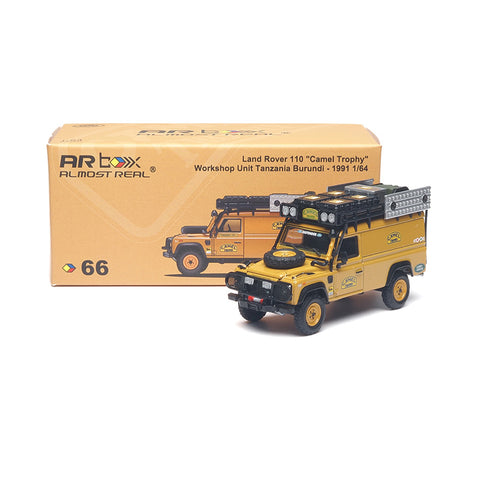(Pre-Order) 1/64 Almost Real 610321101 Land Rover 110 "Camel Trophy" Workshop Unit Tanzania Burundi 1991