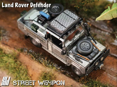 (Pre-Order) 1/64 Street Weapon SWLRD110S Land Rover Defender 110 Silver