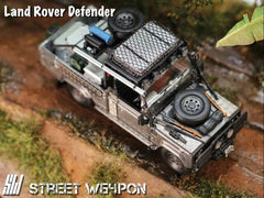 (Pre-Order) 1/64 Street Weapon SWLRD110S Land Rover Defender 110 Silver