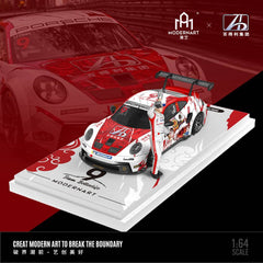 (Pre-Order) 1/64 ModernArt MD647301-1 Porsche 992 GT3 Team Betterlife #9 LHD w/ Figurine