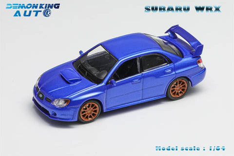 (Pre-Order) 1/64 Demon King Auto DKASWRXBL Subaru Impreza WRX STI GD (Hawkeye) Blue LHD