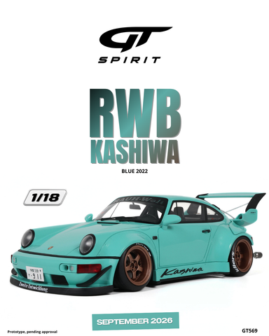 (Pre-Order) 1/18 GT Spirit GT569 RWB Kashiwa 2022 Blue
