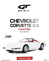 (Pre-Order) 1/18 GT Spirit GT580 Chevrolet Corvette C4 Convertible 1995 Arctic White