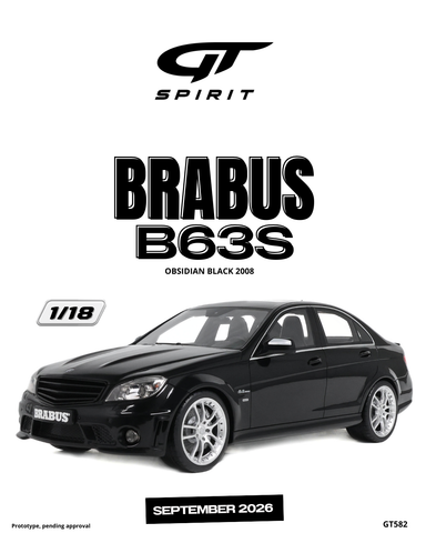 (Pre-Order) 1/18 GT Spirit GT582 Brabus B63S 2008 Obsidian Black