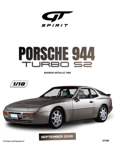 (Pre-Order) 1/18 GT Spirit GT586 Porsche 944 Turbo S2 1989 Bamboo Metallic