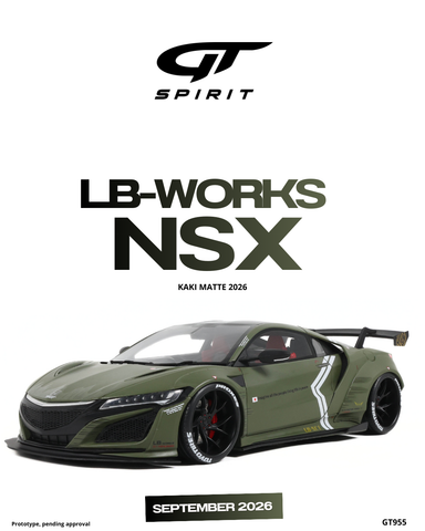(Pre-Order) 1/18 GT Spirit GT955 LB-Works NSX 2026 Kaki Matte